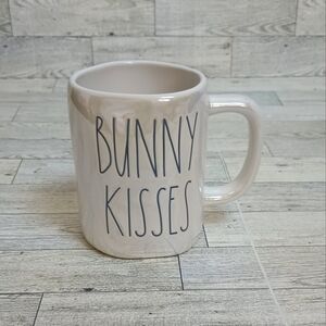 Rae Dunn Bunny Kisses Mug Easter Holiday Seasonal Spring Decor 5" Tall